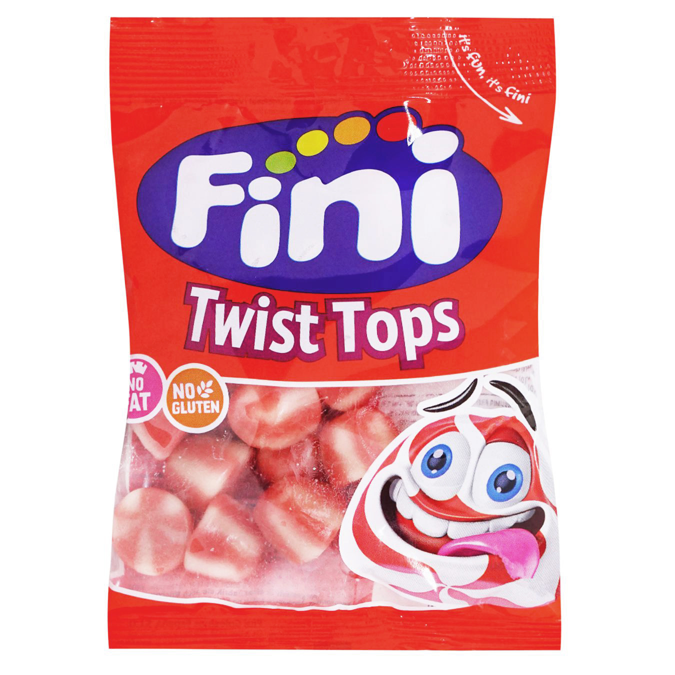 Želejkonfektes Twist Tops 90g, Fini