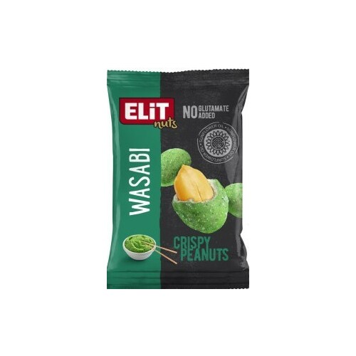 Zemesrieksti Wasabi kraukšķīgā apvalkā ar vasabi garšu 70g, Elit