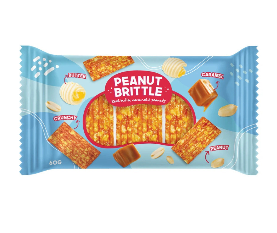 Zemesriekstu batoniņš Brittle 60g, Granex