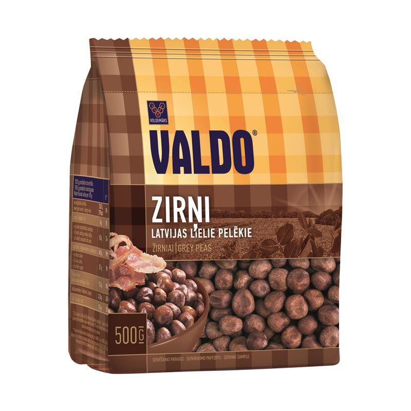Zirņi pelēkie Latvijas lielie 500g, Valdo