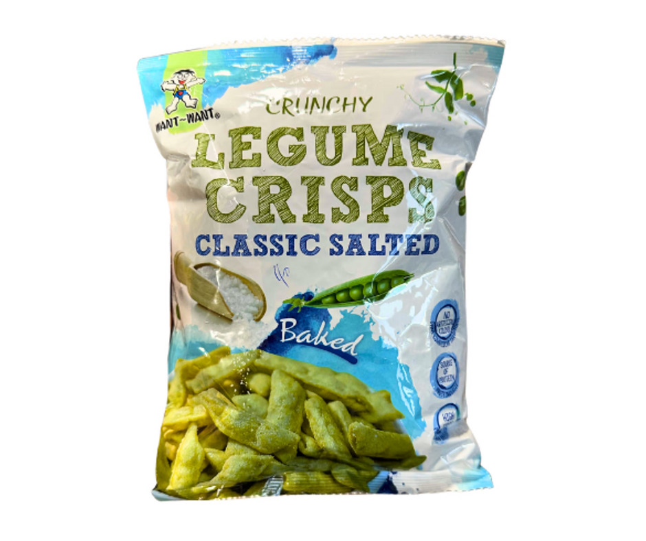 Zirņu kraukšķu uzkoda ar sāli 85g, Want Want