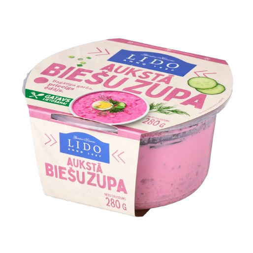 Zupa Aukstā biešu 280g, Lido