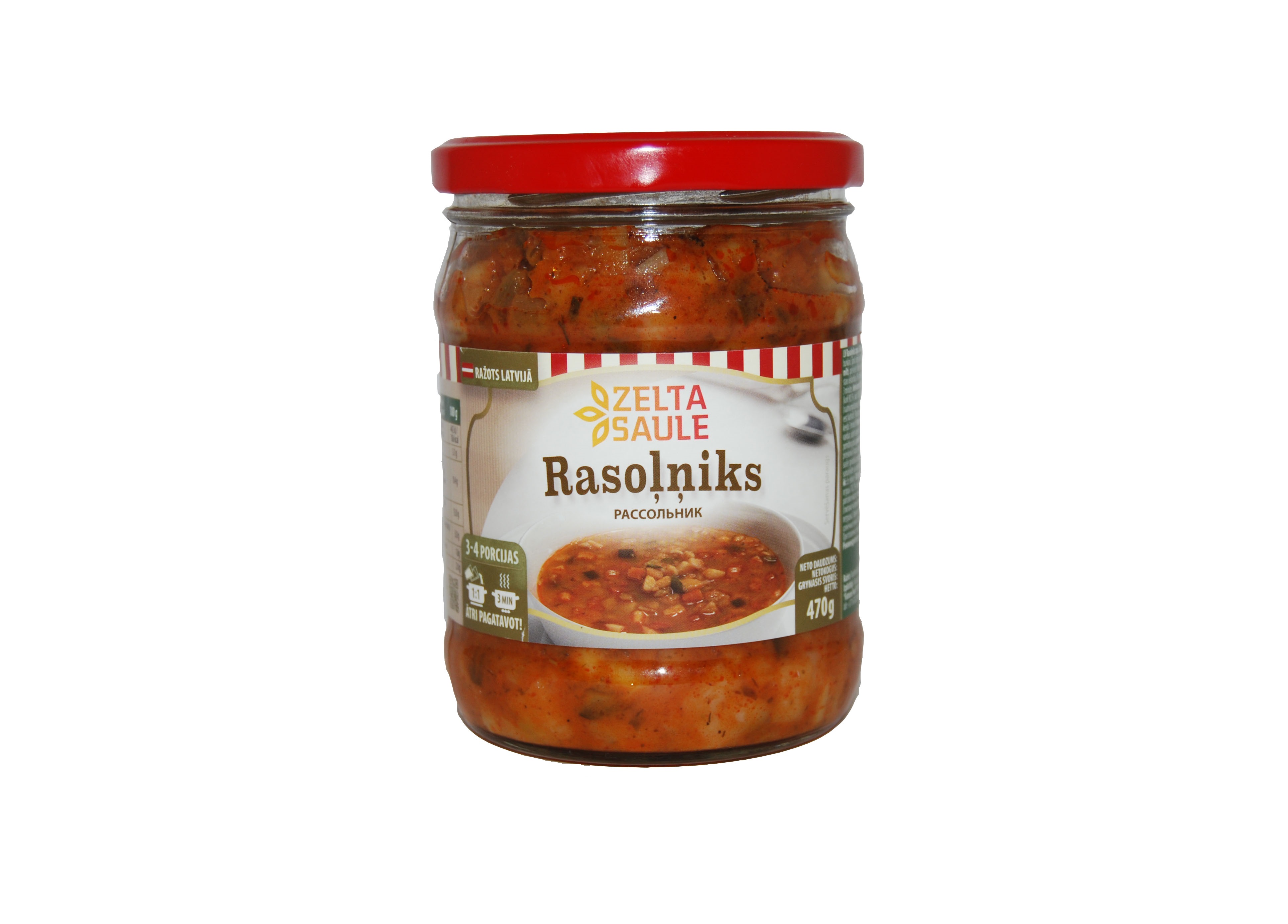 Zupa Rasoļņiks 470g, Zelta Saule