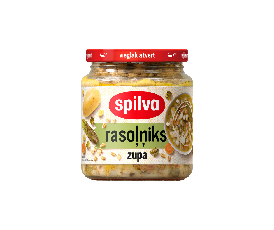 Zupa Rasoļņiks 580g (530g), Spilva