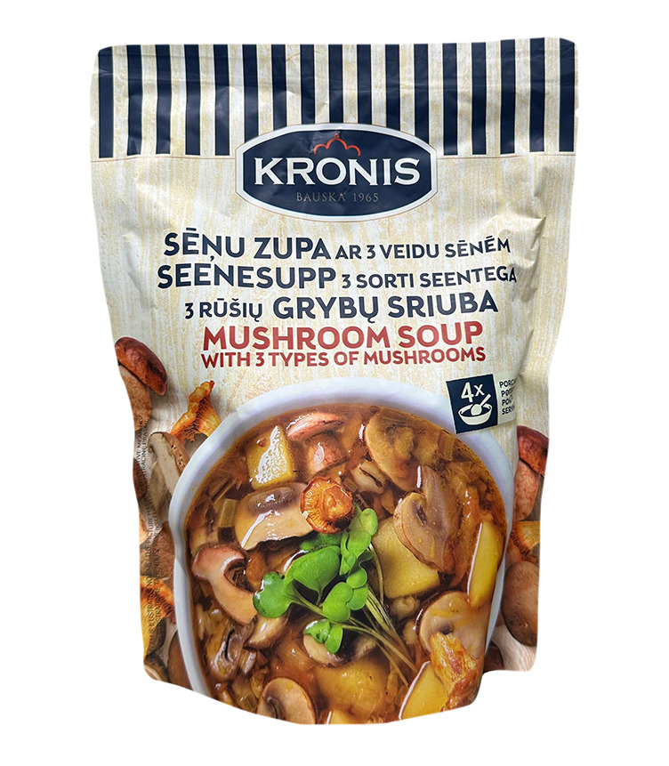 Zupa sēņu ar 3 veidu sēnēm Doy paka 530g, Kronis