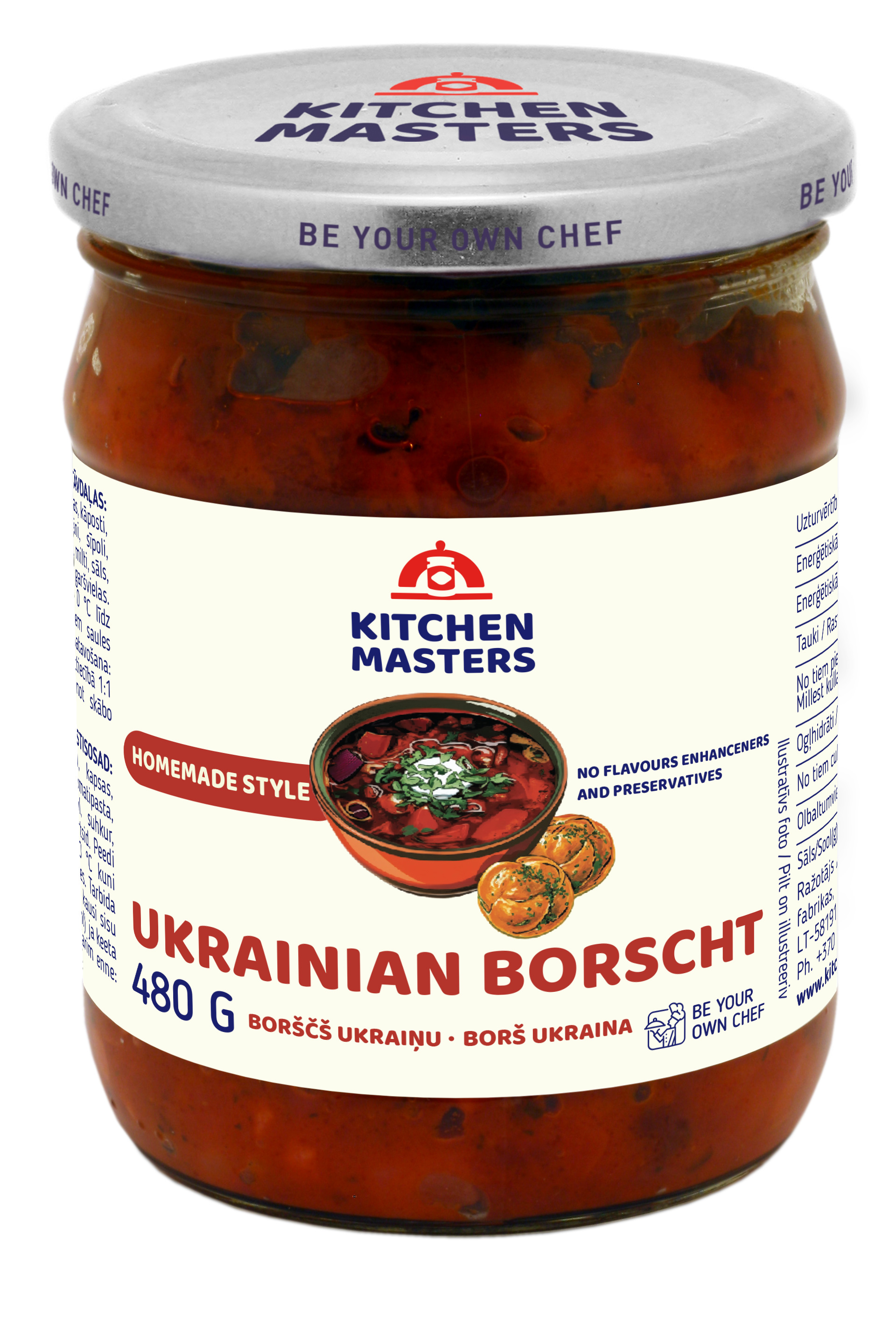 Zupa Ukraiņu Borščs 480g, Kitchen Masters