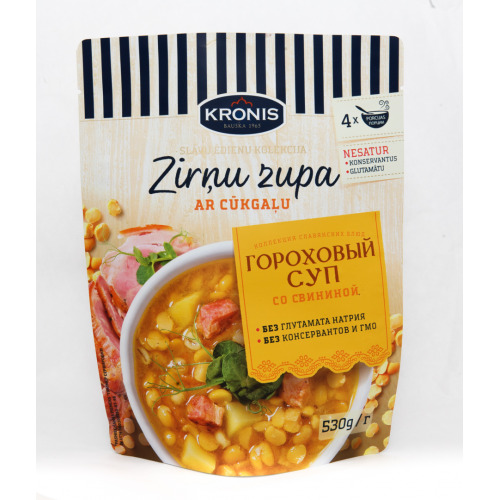Zupa zirņu ar cūkgaļu Doy paka 530g, Kronis
